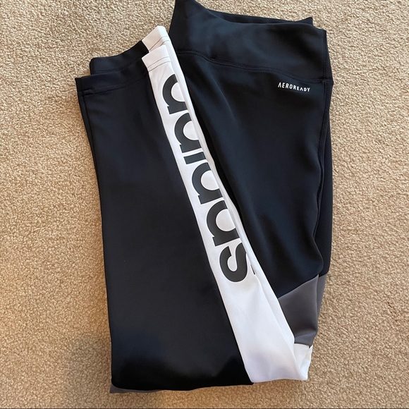 Adidas Tights Black Sz L - Picture 3 of 5
